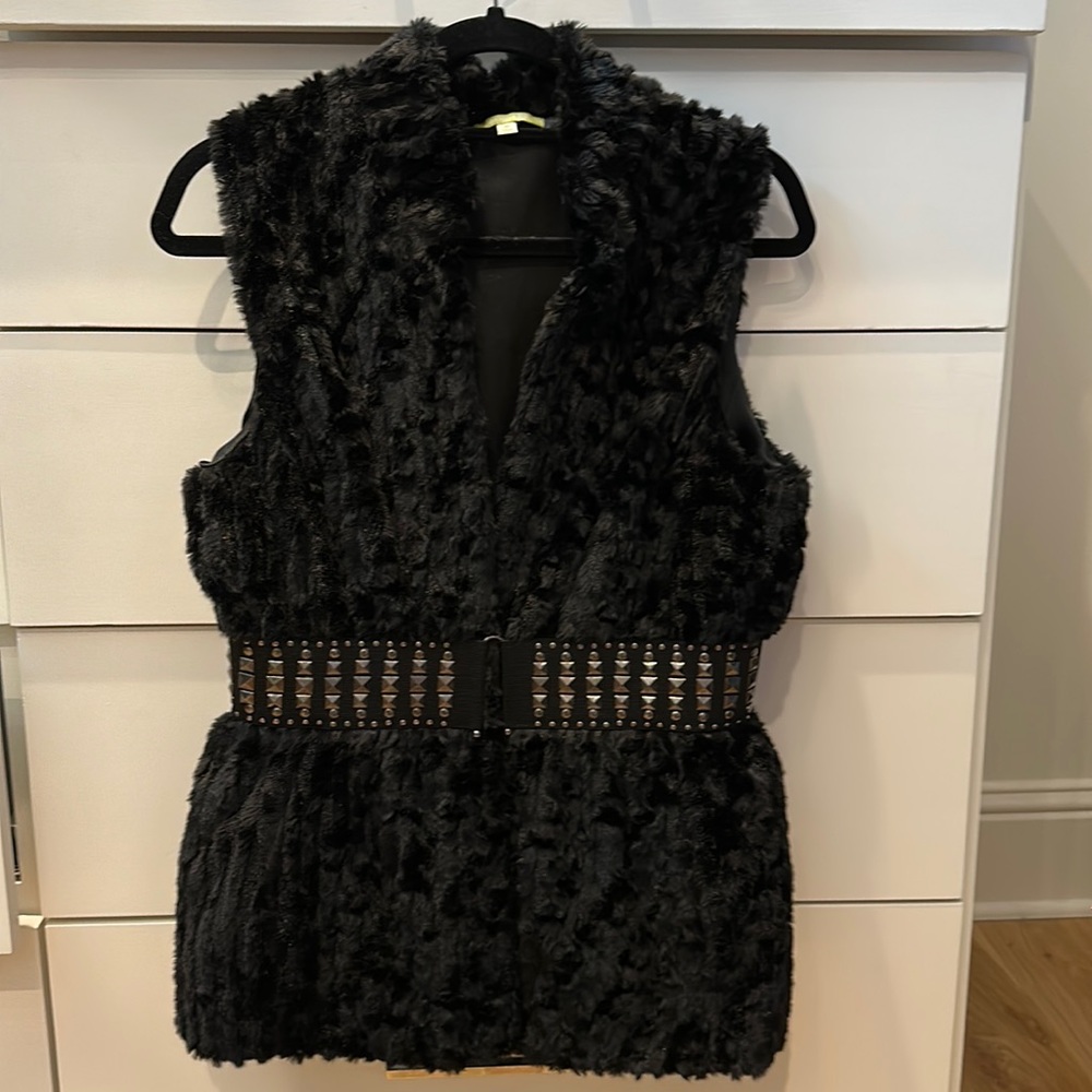 Nwot Gianni bini fur vest
